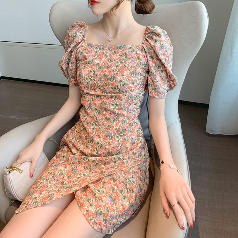 2020新款仙女都爱泡泡袖法式连衣裙 韩熹儿服饰连衣裙