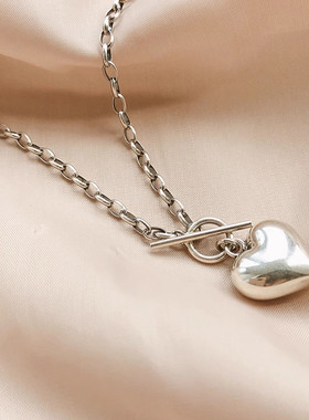 OT系列项链~新潮毛衣链女小熊花朵爱心吊坠配饰小众百搭锁骨链女