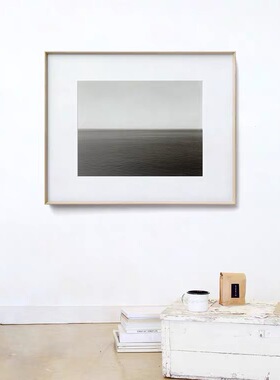 旧岛的诗 现代黑白风景摄影装饰画工作室客厅玄关挂画极简工业风