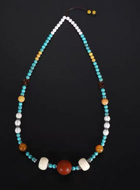 藏族饰品文艺配饰藏式天珠吊坠男女木制首饰挂件藏项链装饰民族风