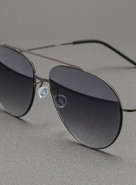 木川149MM墨镜男款复古超轻钛架