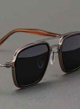 木川近视墨镜男款双梁可配度数