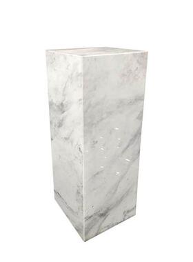 爵士白大理石酒店装饰品摆件简约石基摆台雕塑展示台落地底座