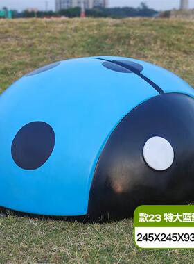 卡通瓢虫摆件户外玻璃钢昆虫雕塑园林景观小区幼儿园商场装饰美陈