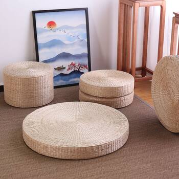 ເຟືອງ futon cushion tatami ນັ່ງນັ່ງສະມາທິ cushion ພາສາຍີ່ປຸ່ນຫນາຫນານັ່ງສະມາທິ mat ພື້ນເຮືອນນັ່ງ cushion