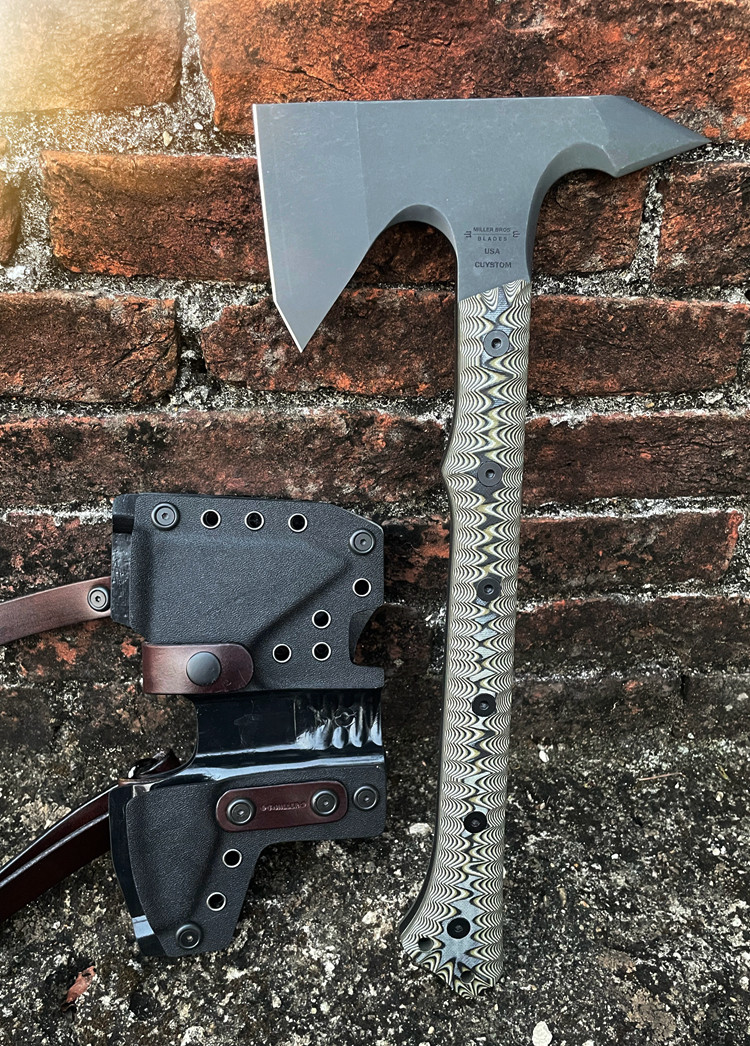 美国米勒兄弟m53战术斧高硬度户外营地斧头露营求生防身工具斧头