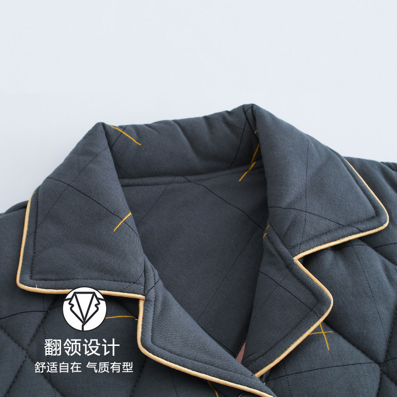 浪莎冬季睡衣男士纯棉三层夹棉长袖加厚保暖青少年大码家居服套装,淘宝优惠券,粉丝福利购,淘宝优惠卷