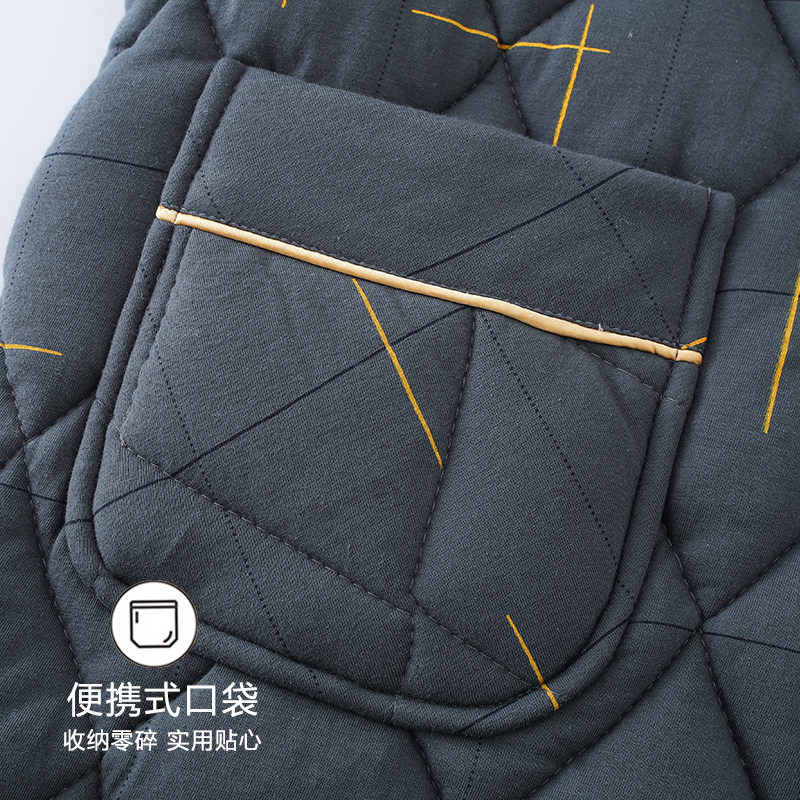 浪莎冬季睡衣男士纯棉三层夹棉长袖加厚保暖青少年大码家居服套装,淘宝优惠券,粉丝福利购,淘宝优惠卷