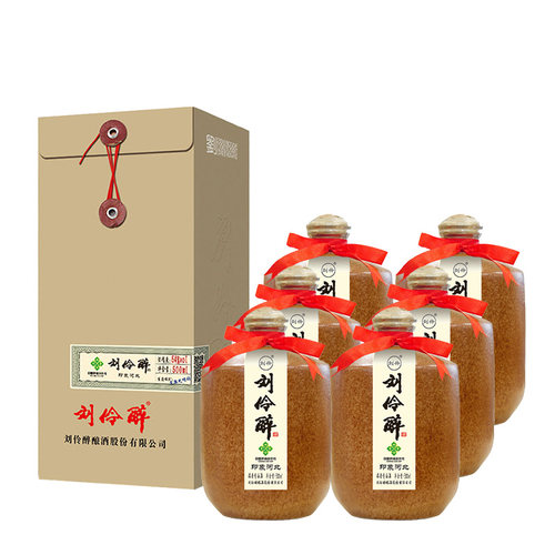 刘伶醉印象河北白酒54度500ml*6瓶整箱浓香型粮食固态酿造酒 - 图0