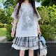 Summer leggings ຜັກ lolita ວ່າງບາງໆ