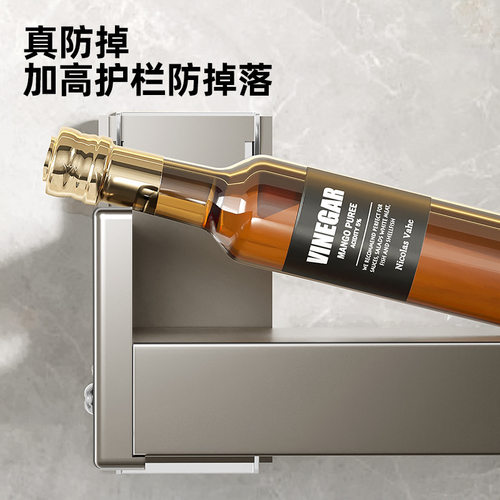 壁挂微波炉置物架厨房家用多功能电器烤箱电饭煲储物收纳架子 - 图0