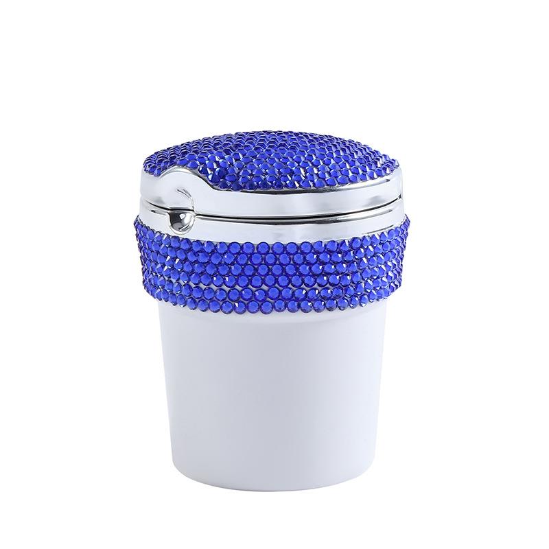 2020新款车载烟灰缸 创意汽车用品精美时尚玻璃钻烟灰缸现货特卖