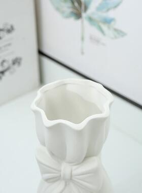 简约陶瓷花瓶摆件客厅插花器水养鲜花民宿餐厅桌面玄关装饰品