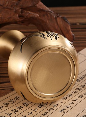 花瓶兰花竹子新中式花插客厅桌面家居装饰摆件插花金属雕刻定制