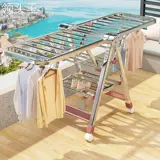 Высыпающая стойка посадка спальни складной складной сушильный стержень Многофункциональное телескопическое расширение солнце на балконе на балконе