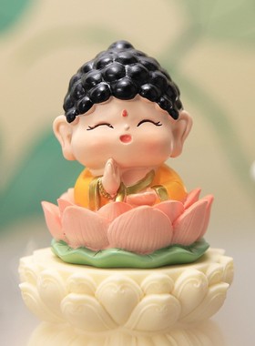 欢喜小神仙摆件国潮公仔手办客厅办公室桌面创意解压小摆件定制