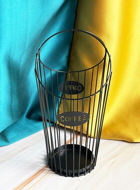 直销创意铁艺咖啡胶囊收纳架子餐厅厨房卧室摆件咖啡厅酒吧定制