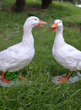 仿真鸭餐厅模型园林景观小区绿化