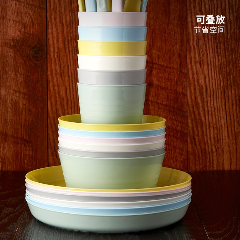 IKEA宜家KALAS卡拉斯宝宝餐具儿童盘防摔防烫婴儿专用餐具组合