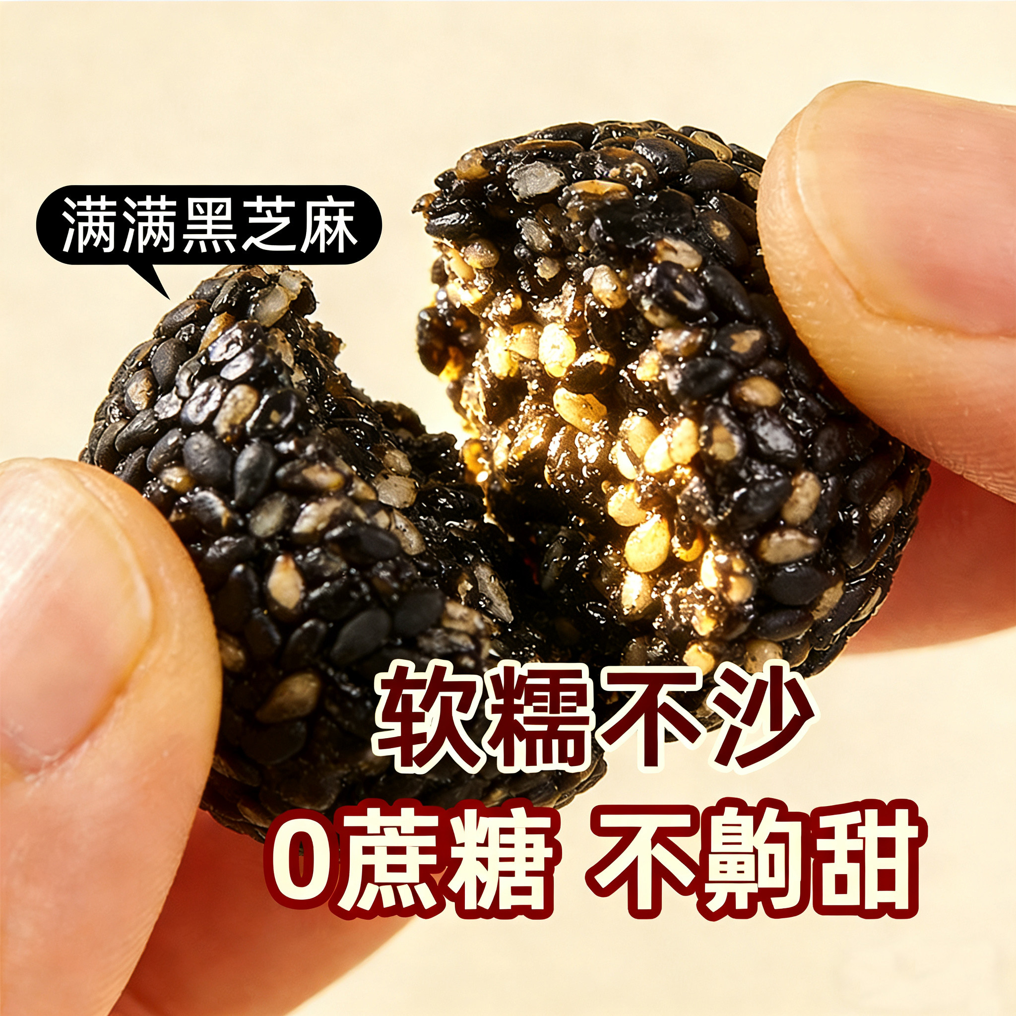 承年堂官方旗舰店黑芝麻丸正品芝麻球子零食即食独立小包装