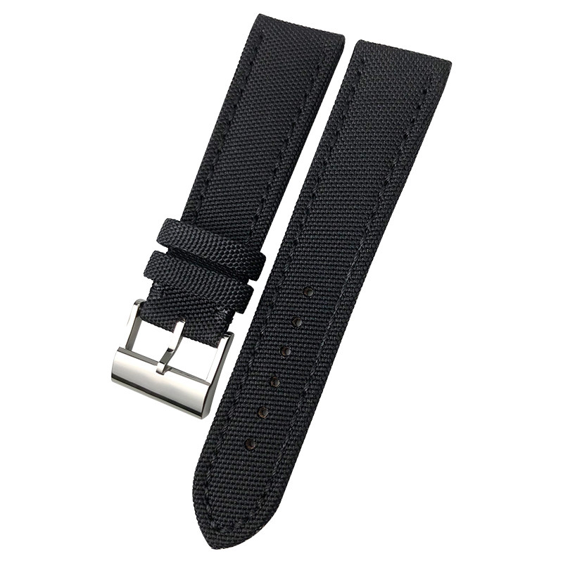 ygb尼龙帆布手表带百年灵22mm ygb配件