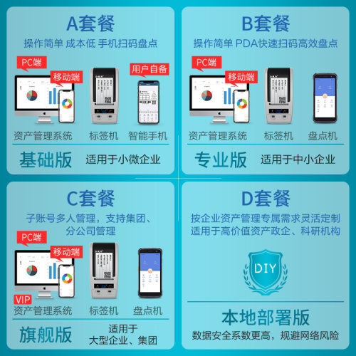 德佟DT-280固定资产标签打印机亚银公司企业资产管理软件系统碳带盘点条码机卡片热转印标签机标签贴打印机 - 图3