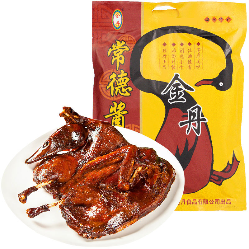 【金丹酱板鸭350克×3袋】湖南常德特产美食特辣风干香辣老鸭送礼 - 图3