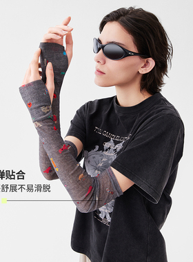 AR苗锦网纱袖套民族风时尚显瘦防护套袖女春秋透气a线AlmondRocks