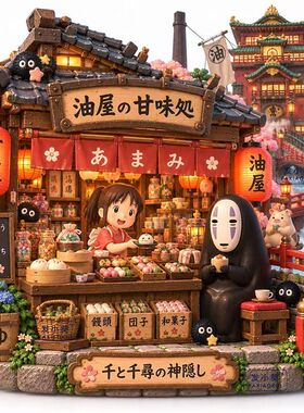 千与千寻油屋点心铺树脂冰箱贴
