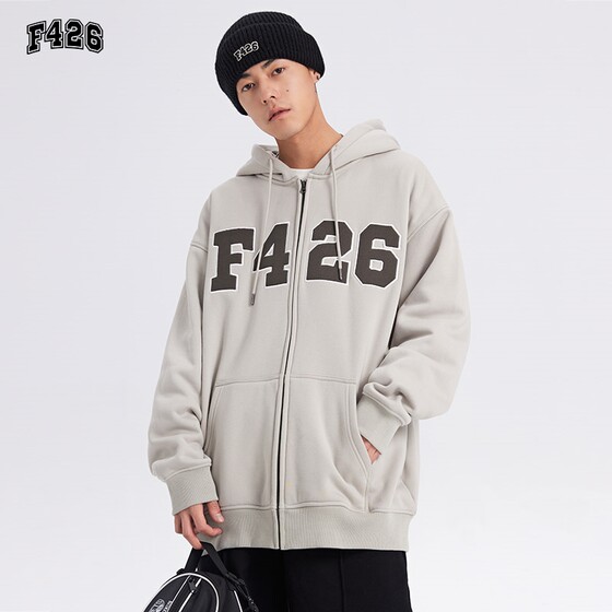 F426 national fashion brand couple loose cardigan sweater jacket