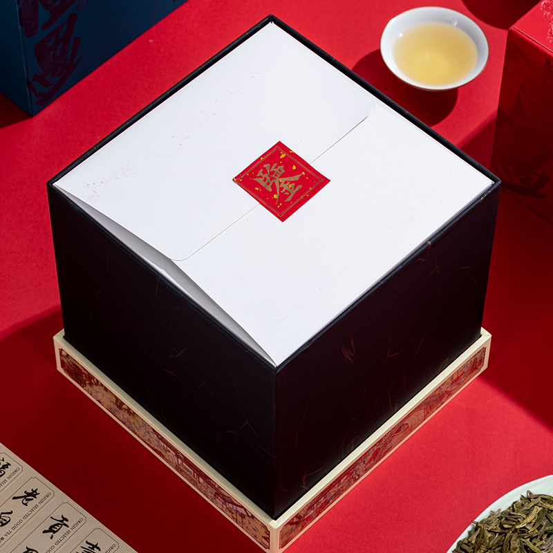 散茶包装盒空礼盒一斤装福鼎白茶普洱茶散茶叶礼盒装空盒包装定制-图1