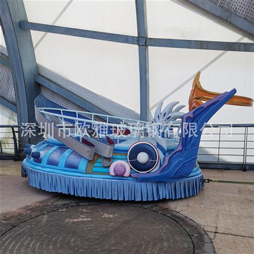 厂家定作玻璃钢巡游车户外雕塑飞鱼车主题游乐园宣传巡游花车 - 图2