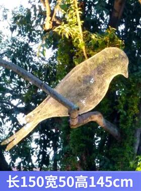 不锈钢镂空小鸟松鼠蜗牛雕塑仿真动物园林售楼部草坪发光装饰摆件