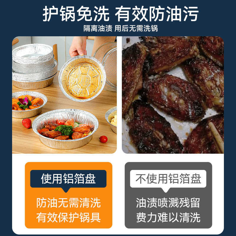 空气炸锅锡纸托盘5升反复耐高温可重复使用的锡纸碗里面用的锡纸,淘宝优惠券,粉丝福利购,淘宝优惠卷