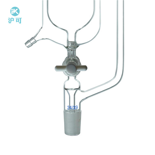 双层四氟恒压漏斗10ml/25ml/50ml/100ml/250ml/500ml/1000ml/2000ml夹套恒压滴液漏斗四氟阀门可定制 - 图1
