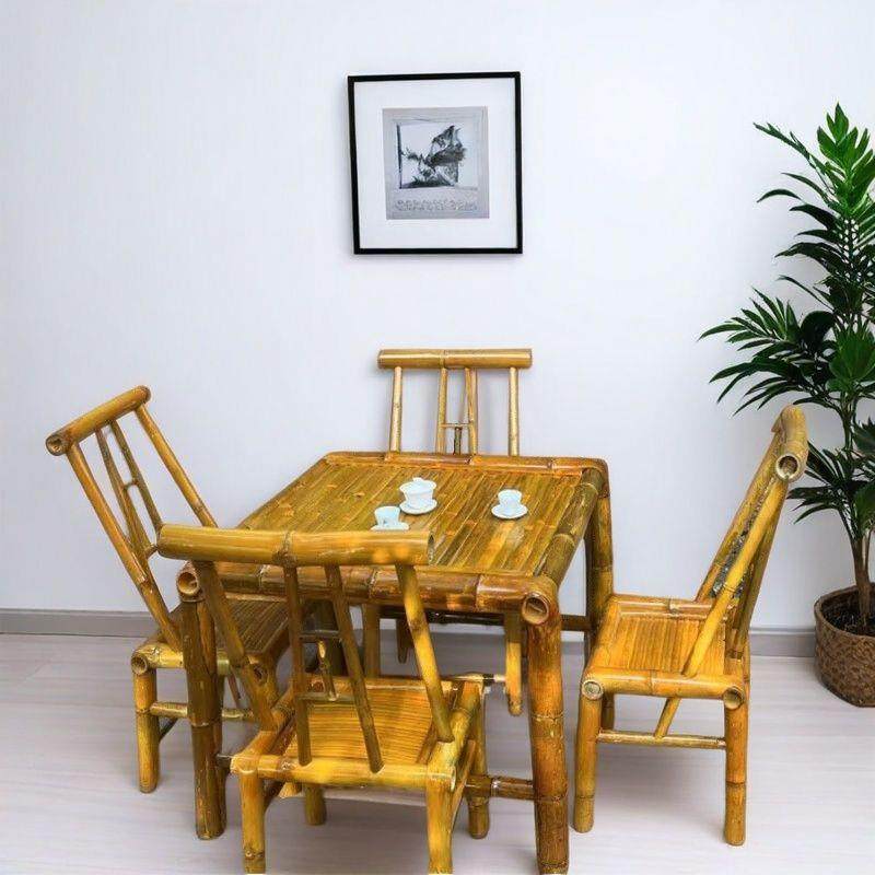 户外竹桌椅庭院竹桌竹椅竹编市井风格桌椅阳台休闲围炉煮茶竹桌子,淘宝优惠券,粉丝福利购,淘宝优惠卷