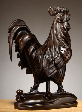 吉祥物实木质客厅摆件祝福新古典