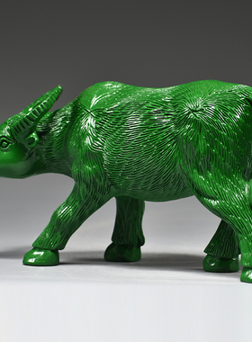 吉祥物祝福客厅水牛木雕牛摆件牛