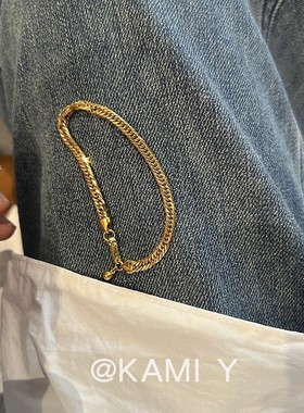 中古金色蛇骨泡泡球手链