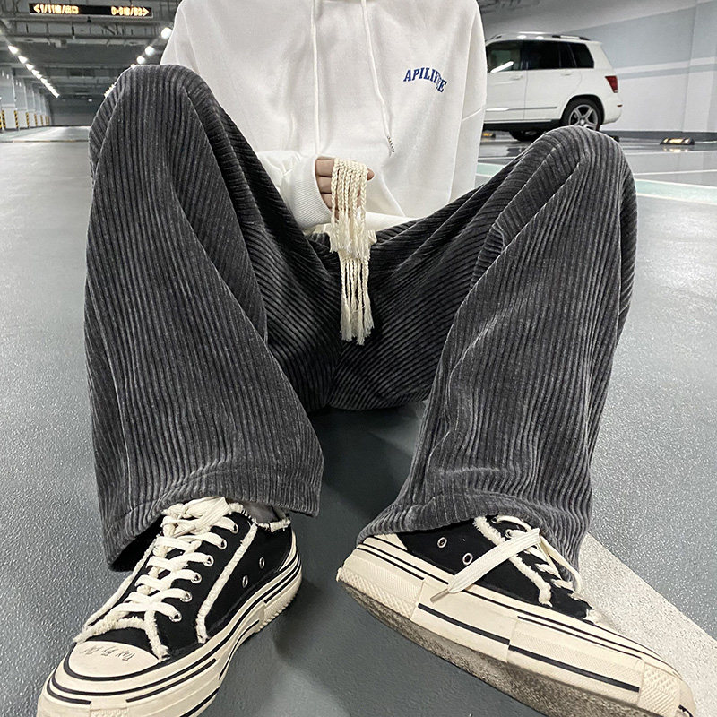 垂坠感灯芯绒裤子男秋冬季休闲裤 佐庭休闲裤