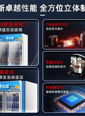 【顺丰包邮入户】志高冷藏展示柜