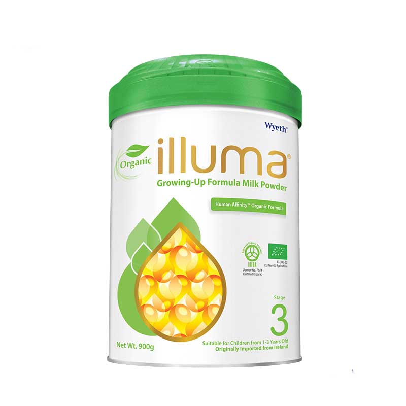 illuma启赋海外旗舰店新海外版启赋illuma官网惠氏Organic有机爱婴儿奶粉3段900g0