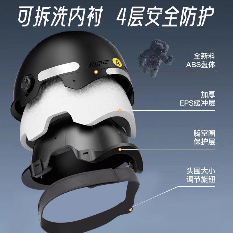 Suitable for Kawasaki ninja 500 650 e-1 h2 sx zx-10r helmet 3c half helmet four seasons adult lightweight