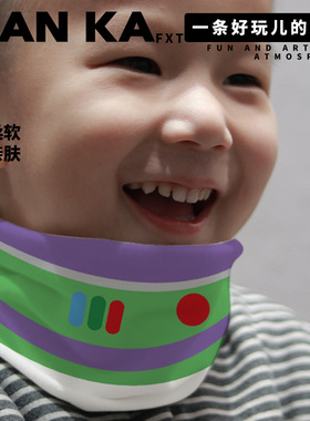 2026年新款围脖秋冬玩具总动员配色巴斯光年胡迪翠丝简约卡通围脖