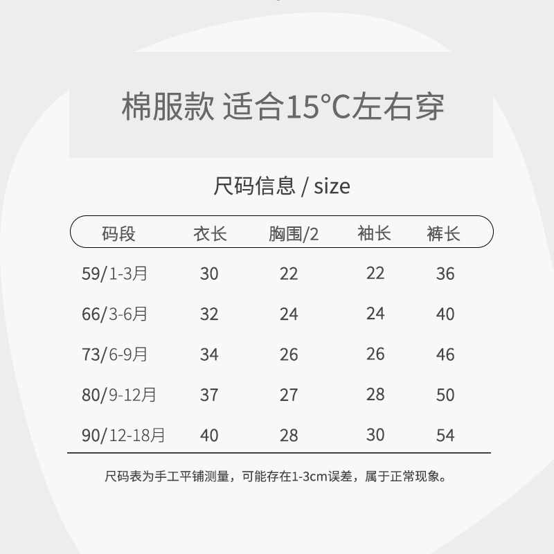 婴儿棉衣套装冬季衣服保暖分体棉服6一12月宝宝加厚冬装两件套a类