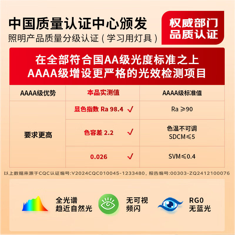 松下致岚pro台灯led智能护眼学生儿童书桌家用学习专用插电阅读灯,淘宝优惠券,粉丝福利购,淘宝优惠卷