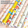 High-looking cartoon colored paper with ribbon gift wrapping paper