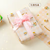 High-looking cartoon colored paper with ribbon gift wrapping paper