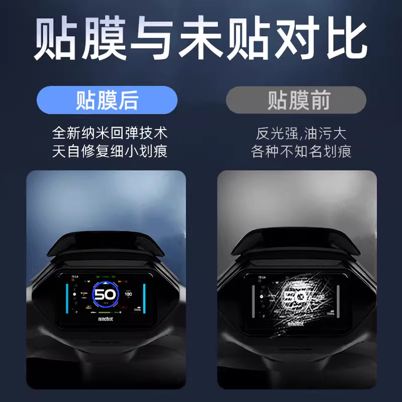 AR超清膜适用于九号M395CMax仪表膜电动车屏幕显示屏钢化贴膜配件,淘宝优惠券,粉丝福利购,淘宝优惠卷