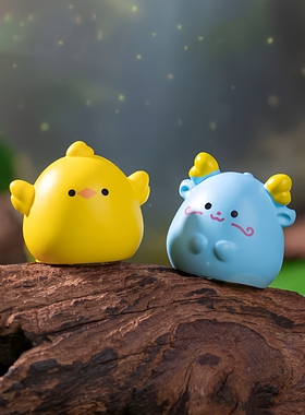 可爱十二生肖十二星座学生礼物玩具diy装饰品盲袋汽车载桌面摆件